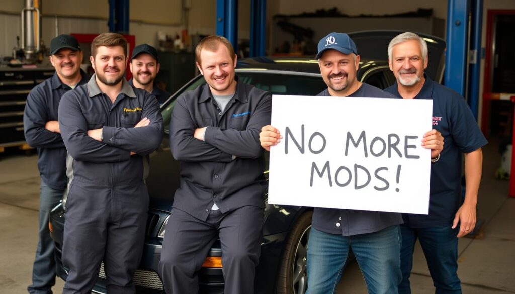 Mechanics reaction to modifications