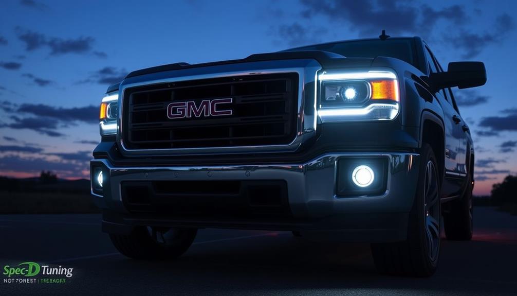 gmc sierra halo headlights