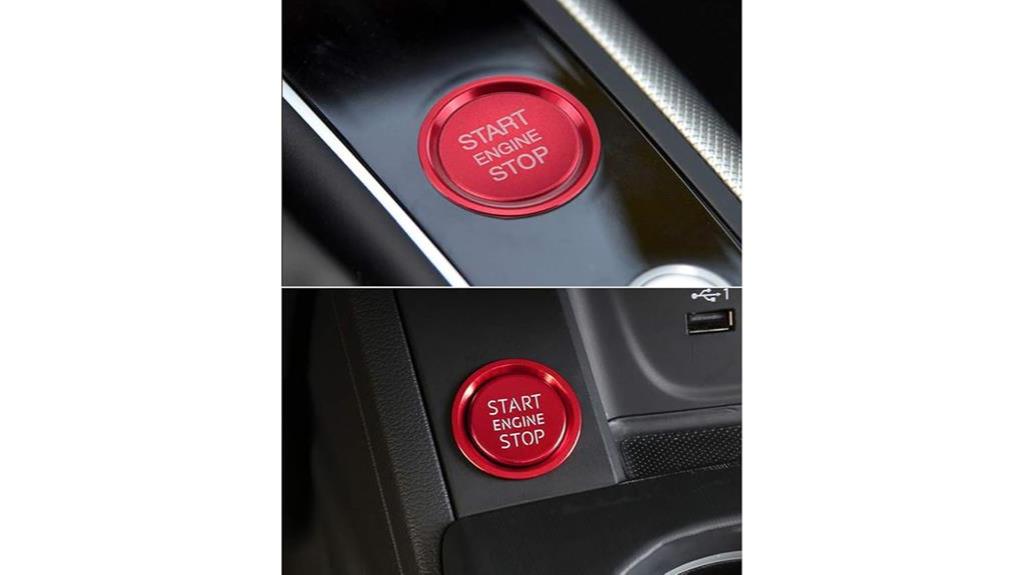 audi engine start button stickers