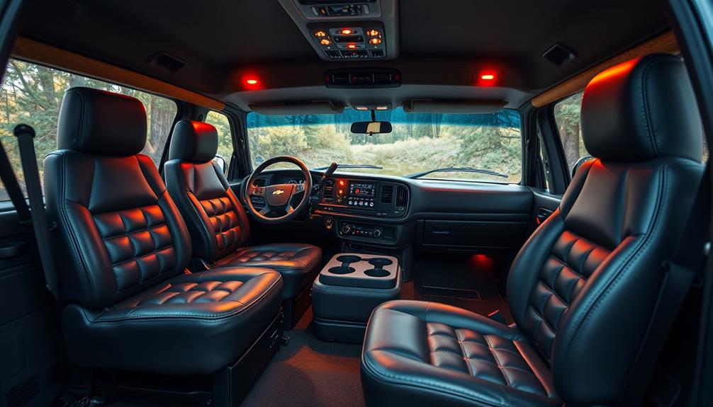 customizing chevrolet astro interior