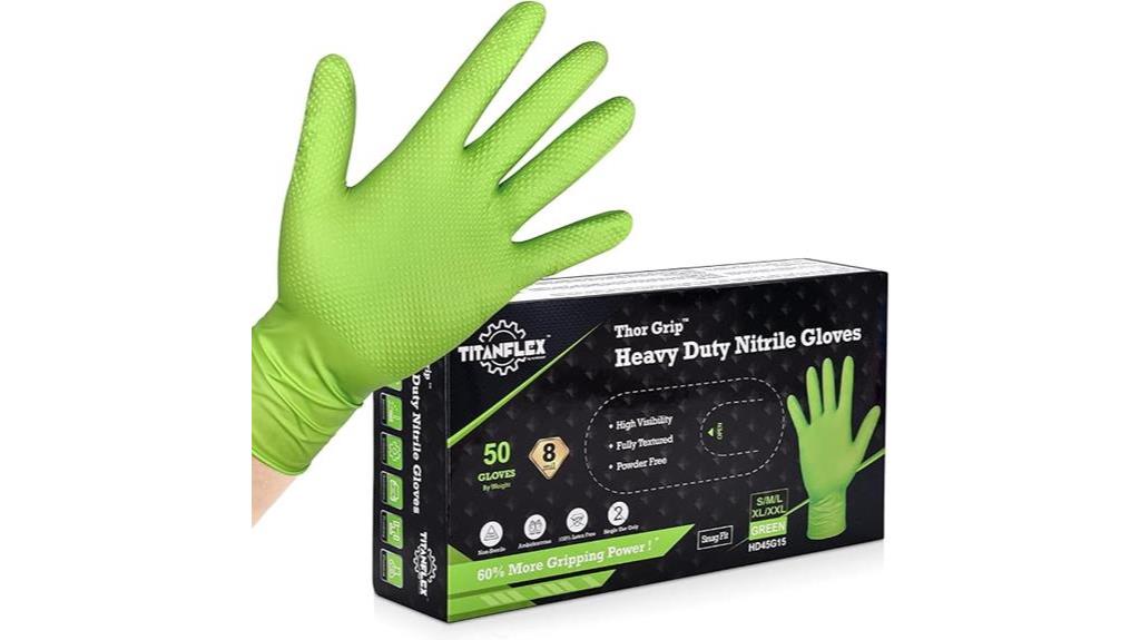 durable nitrile work gloves