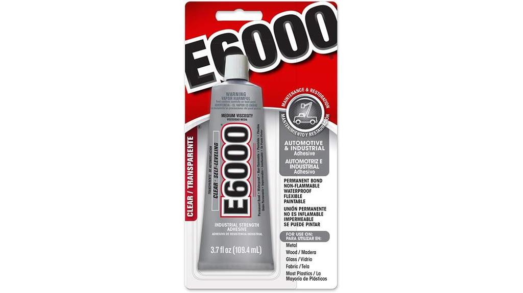 e6000 adhesive medium viscosity