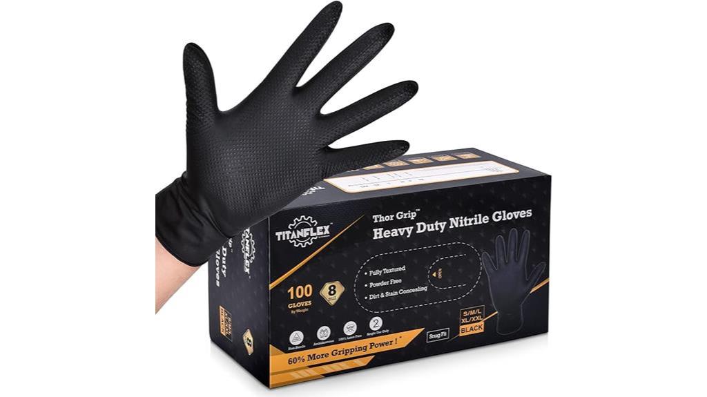 heavy duty nitrile gloves