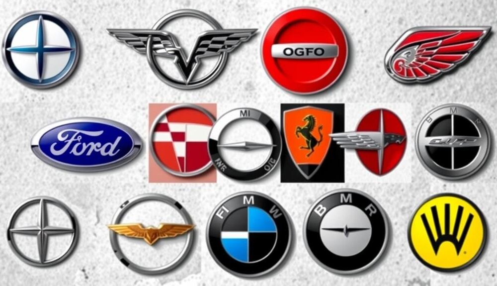 iconic automotive brand logos