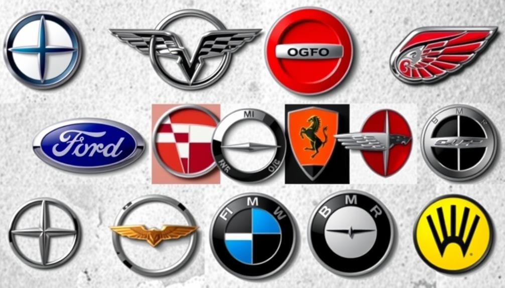 iconic automotive brand logos