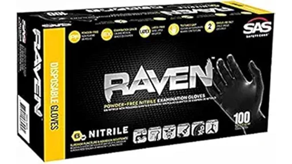 raven nitrile gloves xl