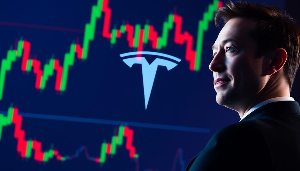 tesla s stock price trends