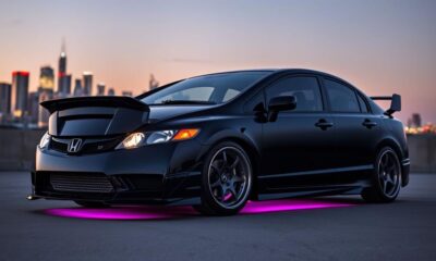 tuning black honda civic