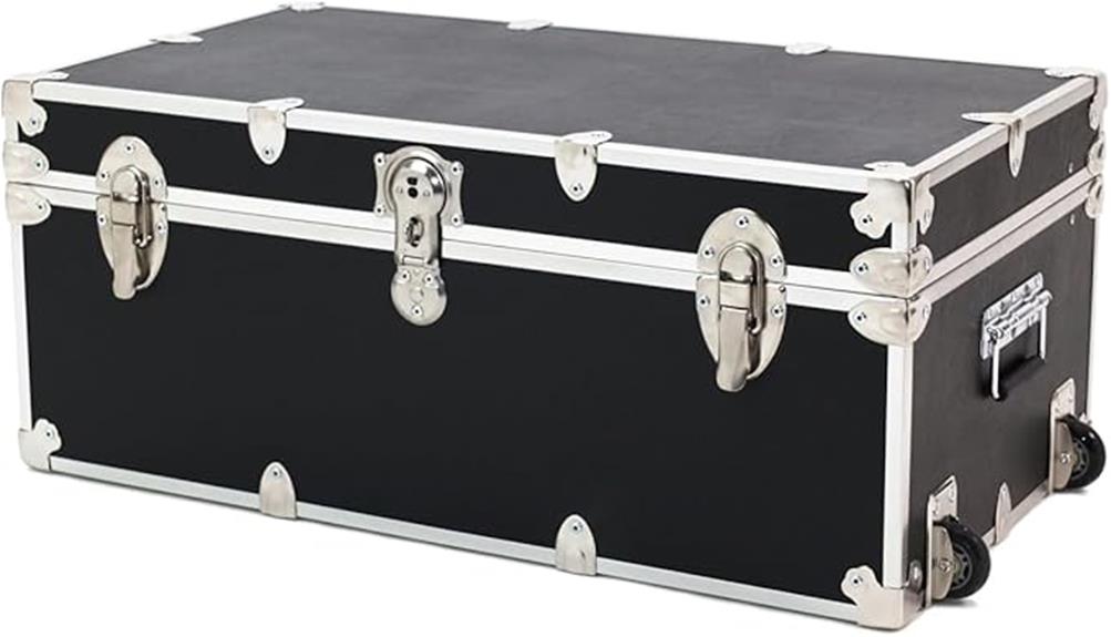 wheeled summer camp trunk