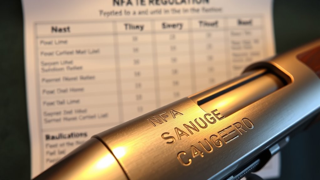 firearm gauge modification regulations