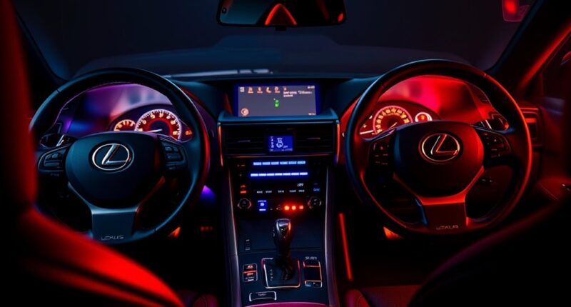 lexus f series shift lights