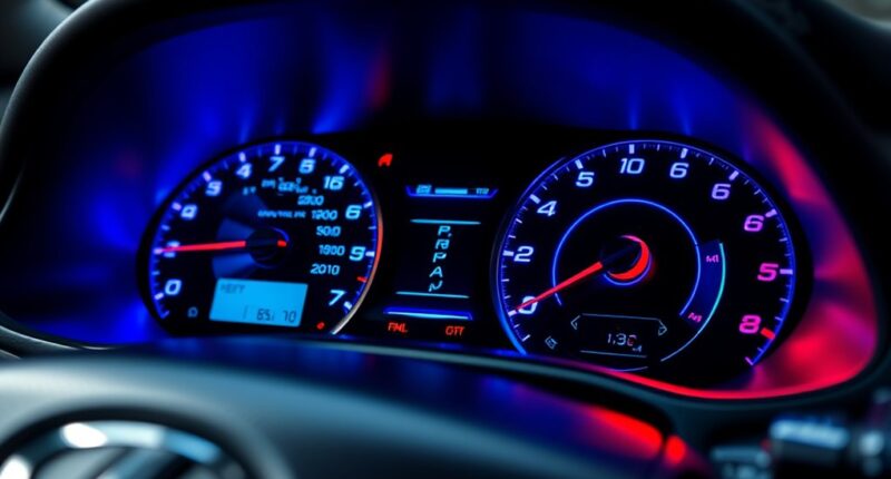 lexus gs and is gauges