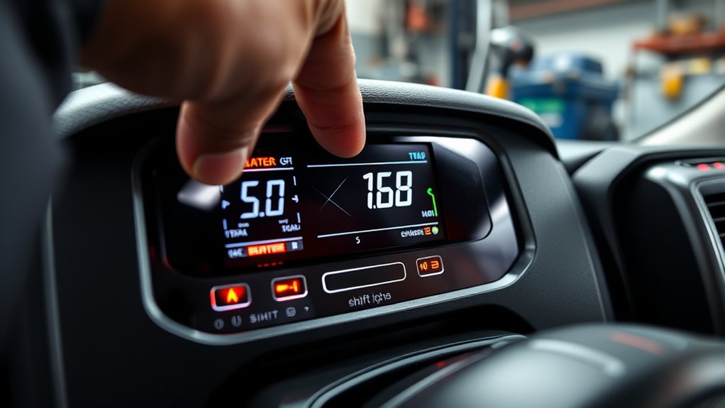 perform shift light calibration