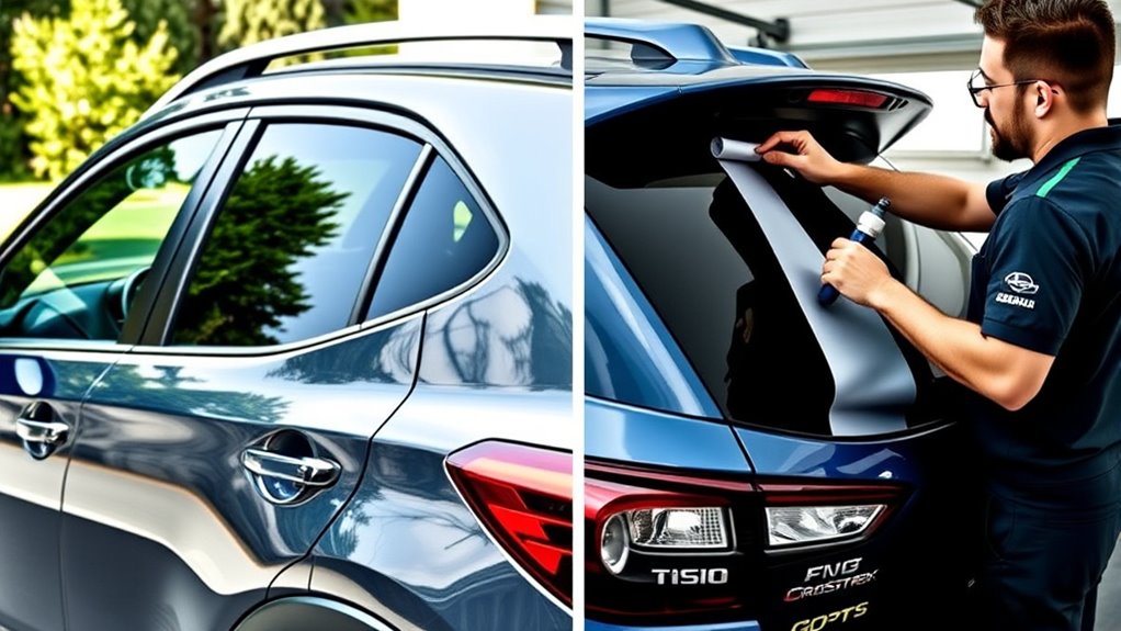 professional tinting ensures durability