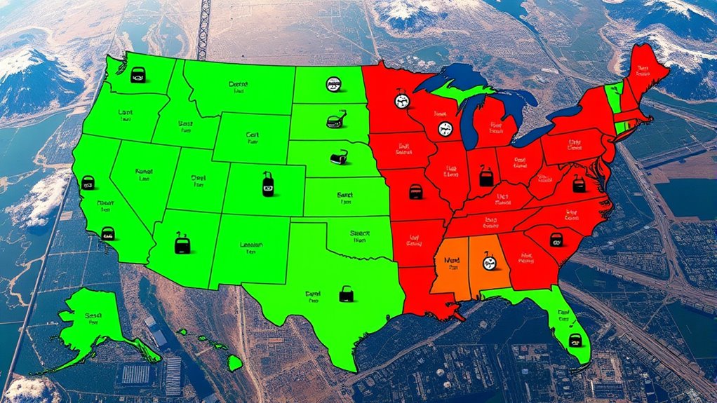 regional emissions and modifications