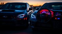 subaru sti impreza shift lights