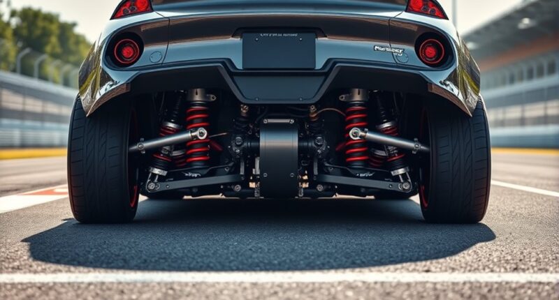 tuned car suspension setup