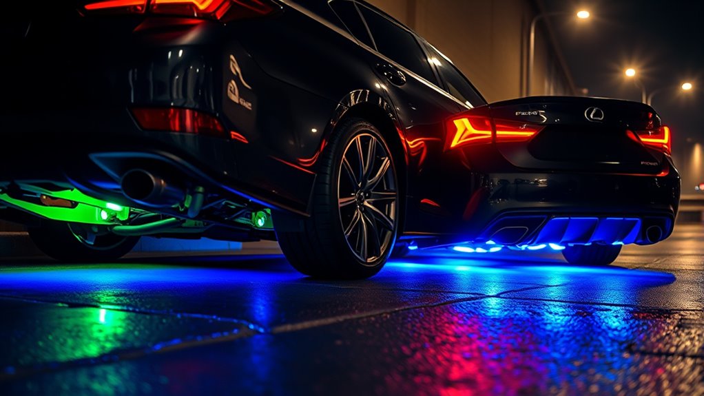 underbody lighting regulations vary