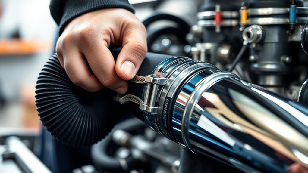 secure clamps hoses properly