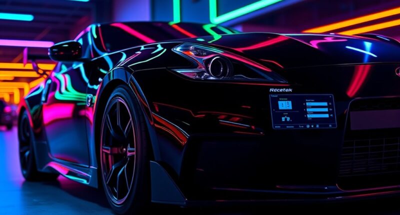 enable racerom features nissan