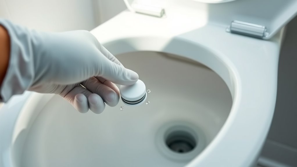 inspect and replace toilet parts