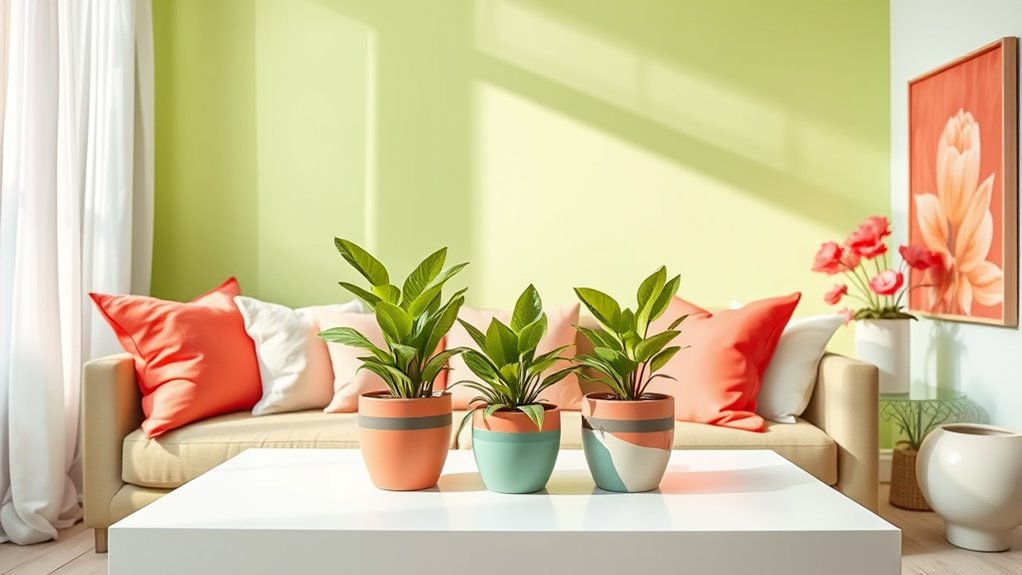 spring colors energize spaces