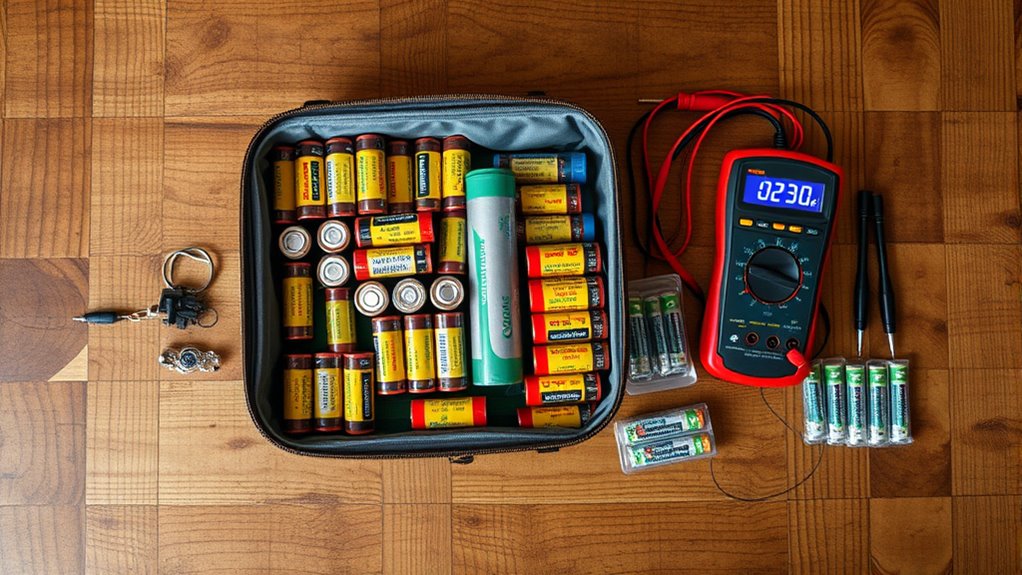 test inspect replace batteries