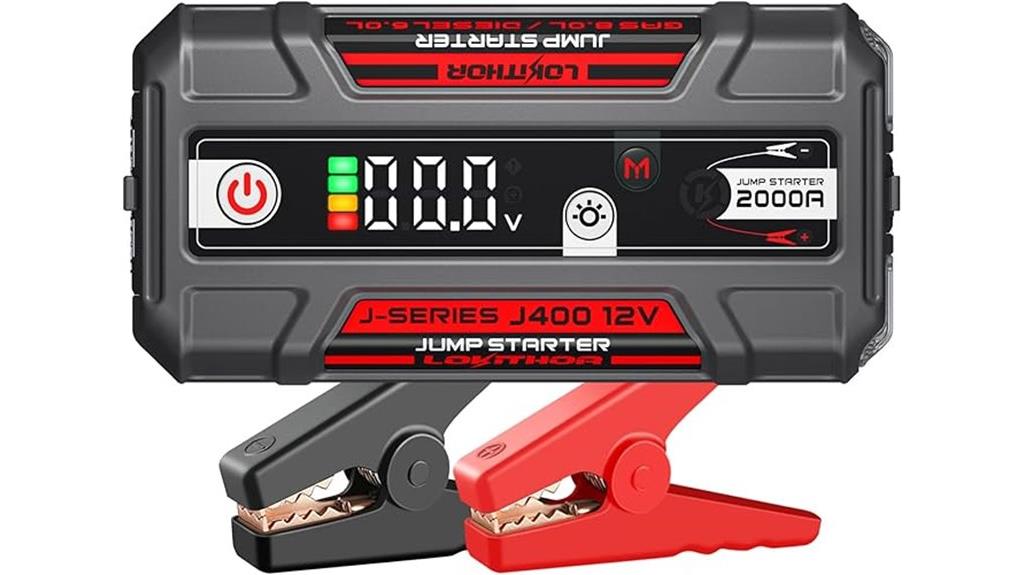 2000a portable jump starter