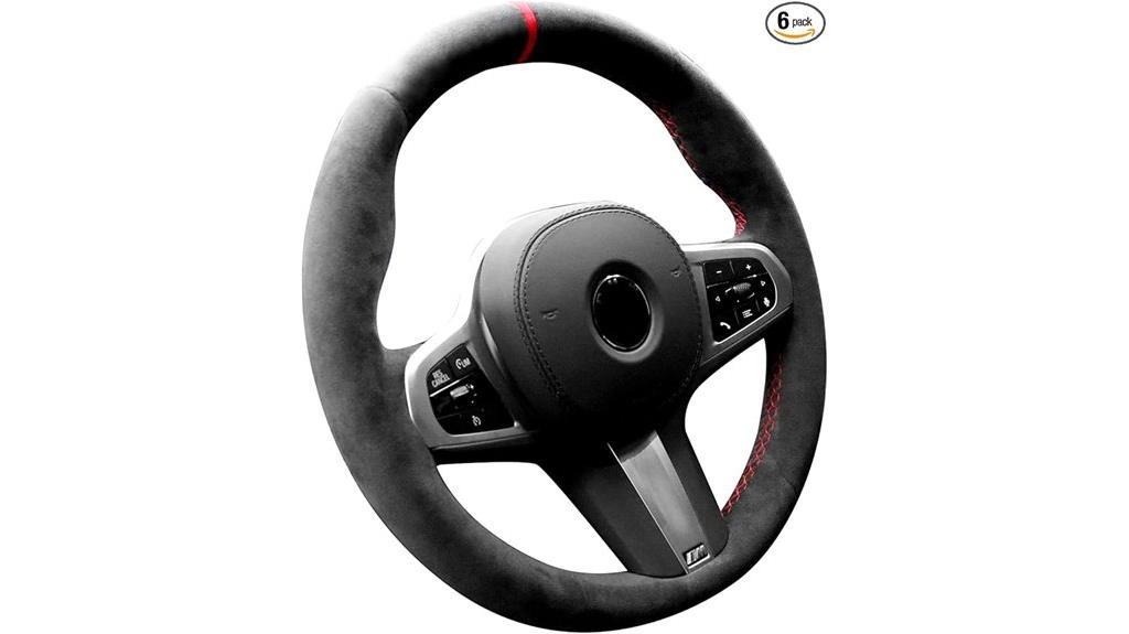 alcantara bmw steering cover