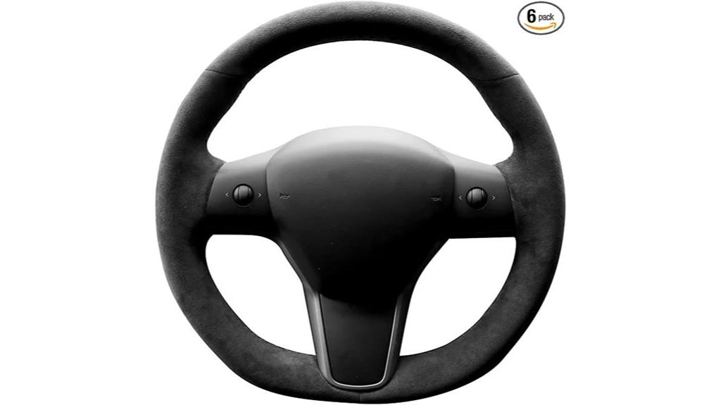 alcantara tesla steering cover