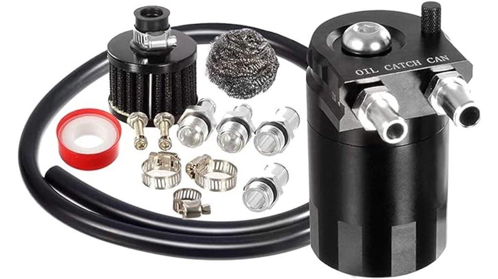 aluminum baffled oil catch