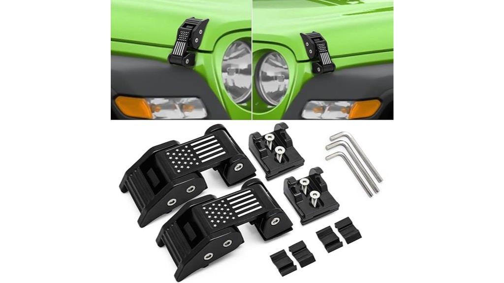 aluminum hood latch for jeep