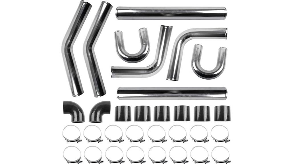 aluminum intercooler kit components