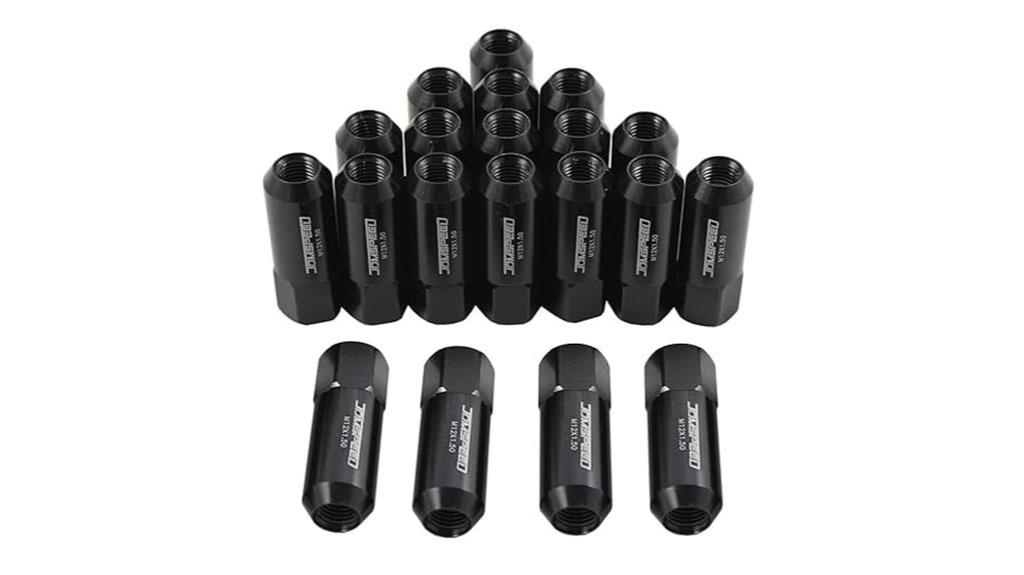 black aluminum tuner lug nuts