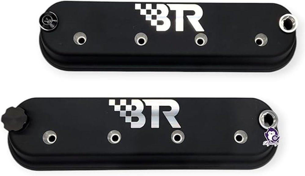 black ls valve cover pair