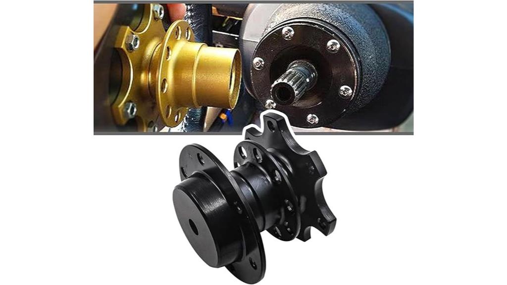 black quick release wheel adapter