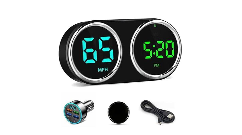 car gps speed display