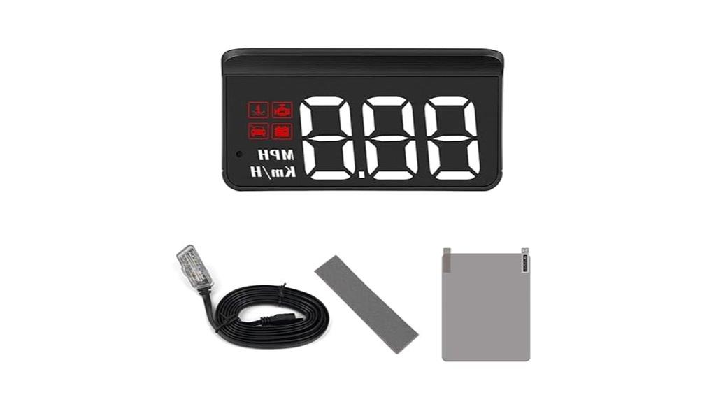 car hud speedometer display