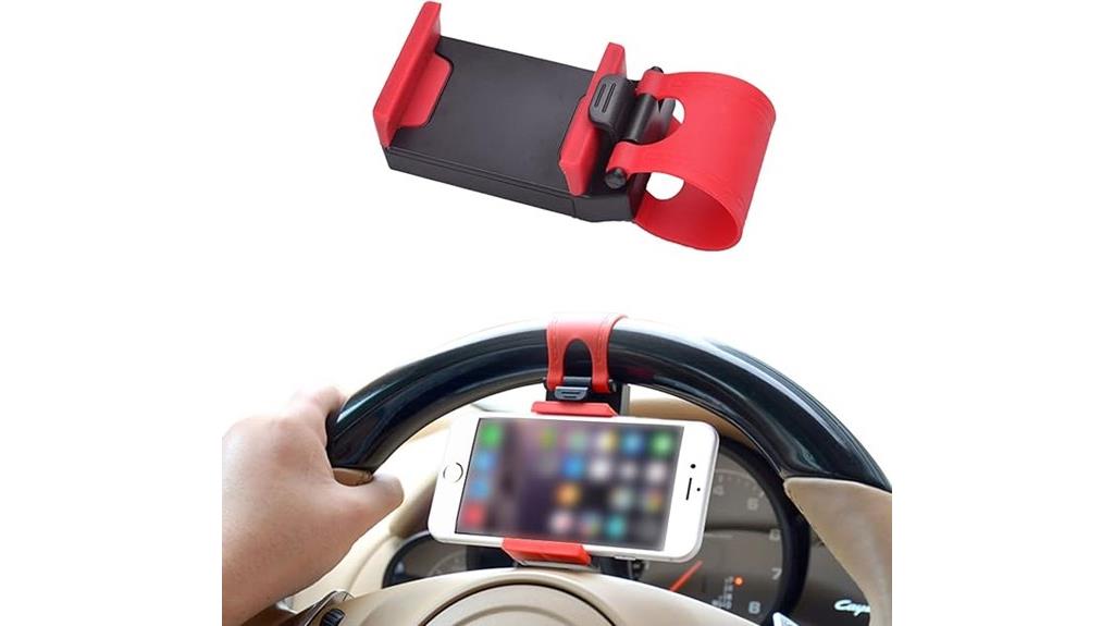 car steering wheel phone mount