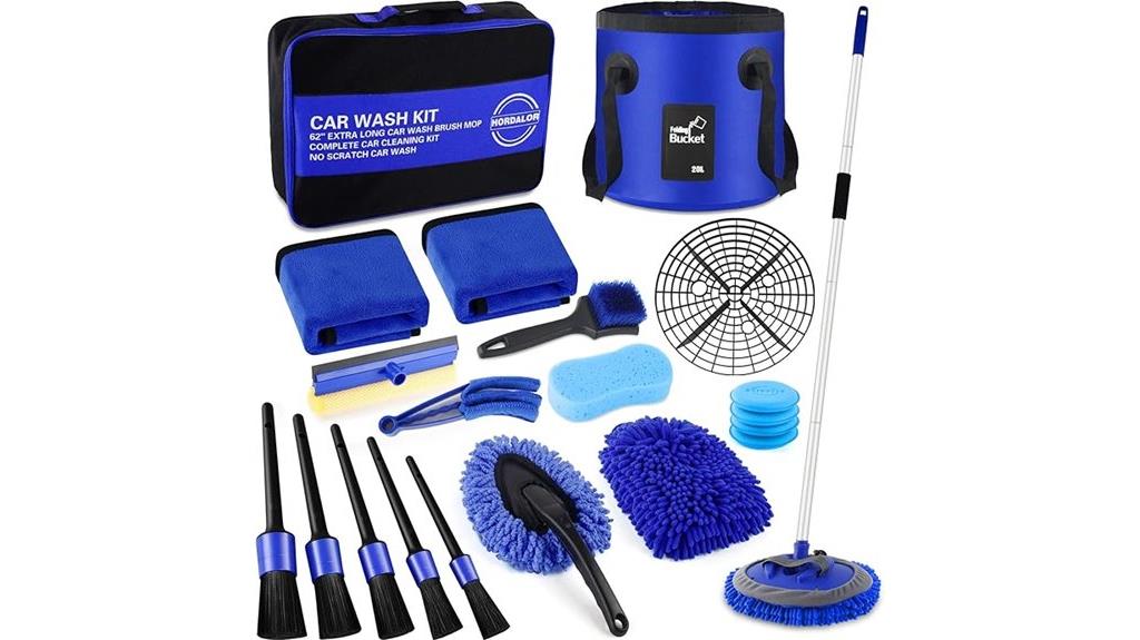 complete car cleaning set