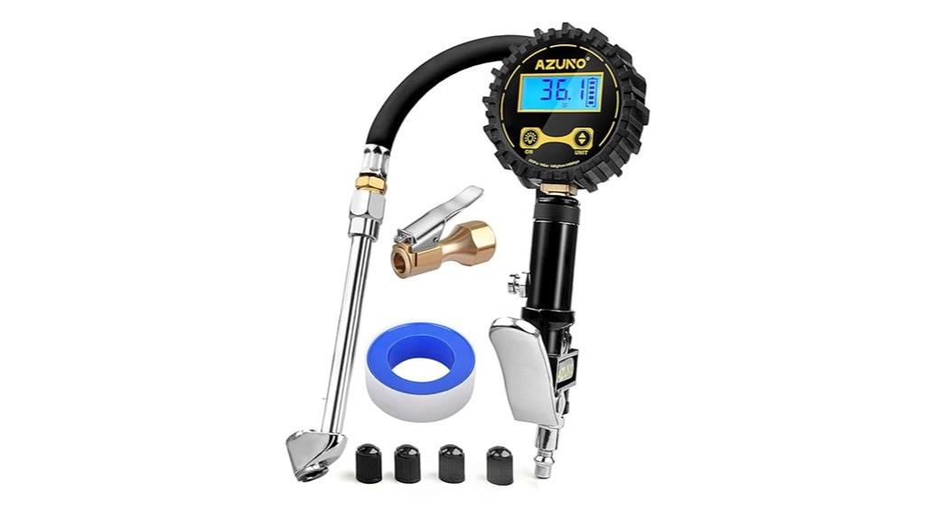 digital tire inflator with gauge