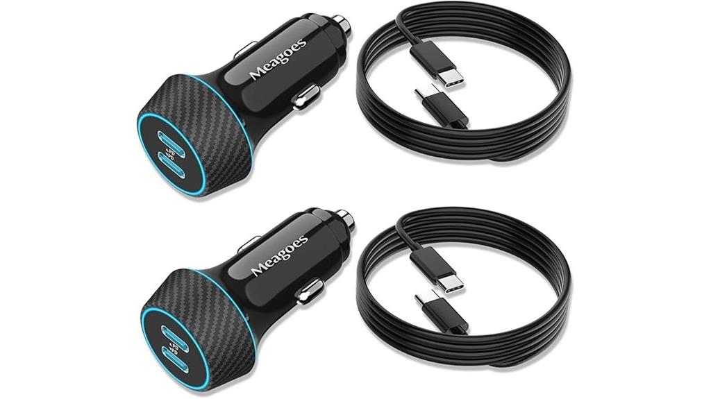 dual 90w car chargers