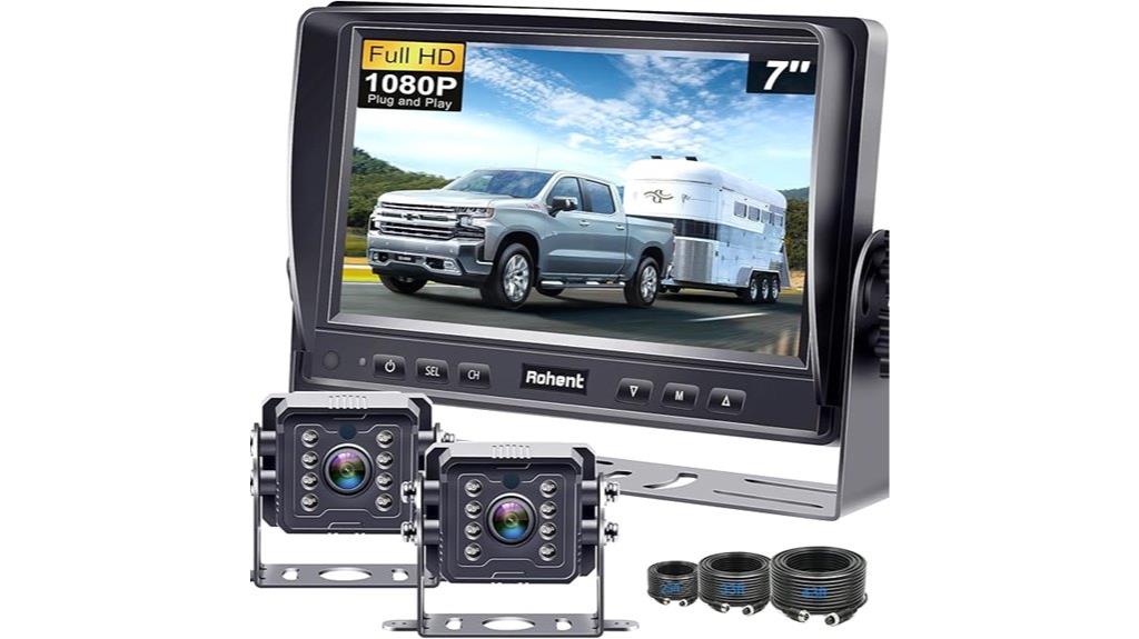 dual camera 7 inch monitor