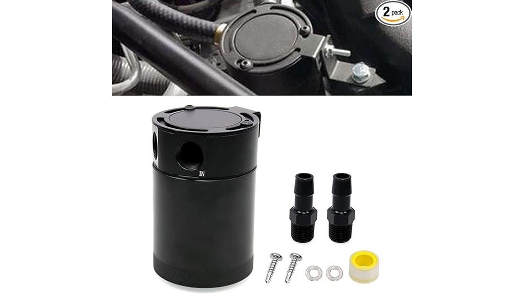 dual compact oil catch cans