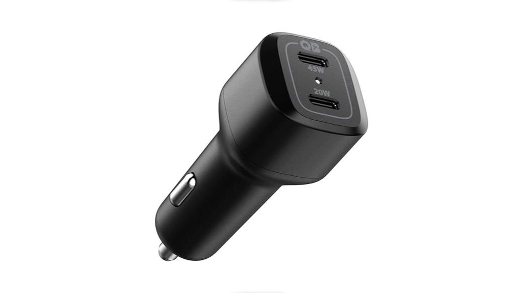 dual usb c car charger