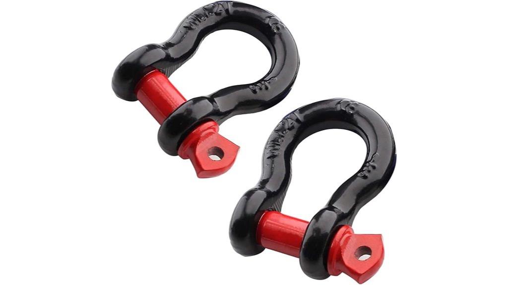 heavy duty d ring shackles