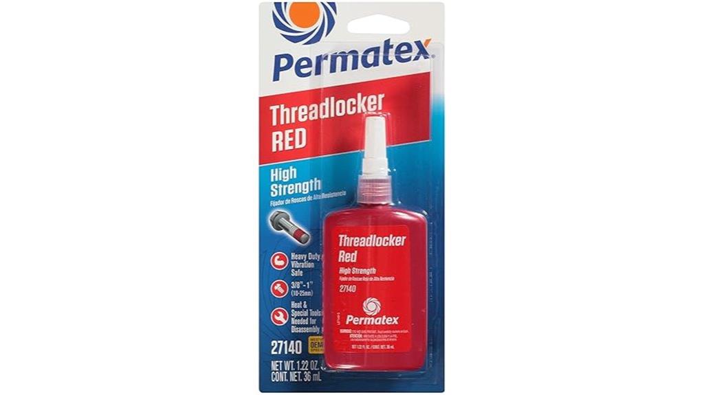 high strength red threadlocker