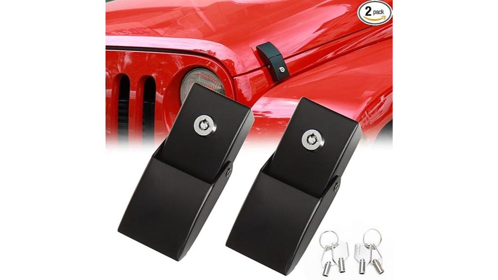 jeep wrangler hood lock