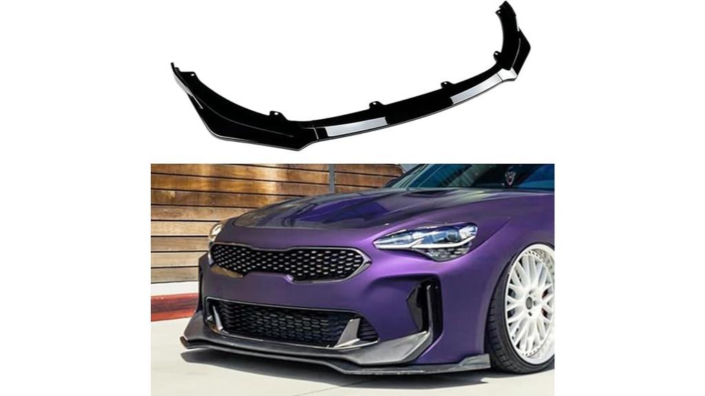 kia stinger front spoiler