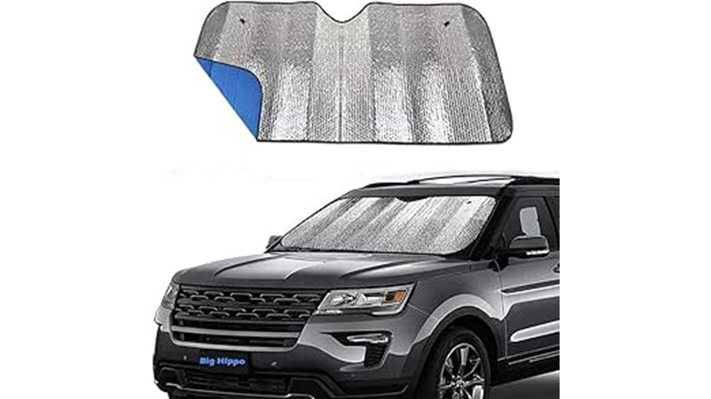 large hippo car sunshade